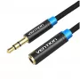 Cabo de áudio Vention 3,5 mm ficha–conector fêmea VAB-B06-B500-M 5 m preto
