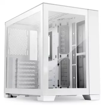 Caixa de PC Lian Li O11D Mini-S Mini Tower branca (compatível com fonte de alimentação SFX/SFX-L)