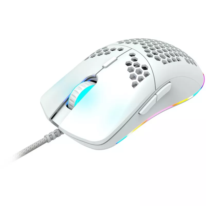 Rato gaming CANYON Puncher GM-11, com 7 botões programáveis, sensor ótico Pixart 3519, 4 níveis de DPI até 4200, 5 milhões de cliques de durabilidade, cabo Ultraweave de 1,65 m, patins de PTFE