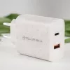 Carregador Tellur TLL151321 Type-C PD20W USB QC3.0, carregamento rápido 20W PD e QC3.0