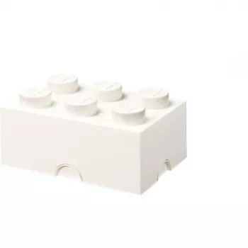 LEGO Storage Brick 6, caixa de arrumação branca