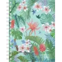 Caderno Herlitz Ladylike Jungle A5 100 folhas verde multicolor