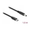 Cabo de carregamento para portátil DeLOCK USB Type-C macho para Dell 4.5 x 3.0 mm macho 1,5 m 20 V