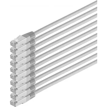 Cabo de rede ShiverPeaks 75720-H-SET10 Cat 6 S/FTP PIMF, pack de 10