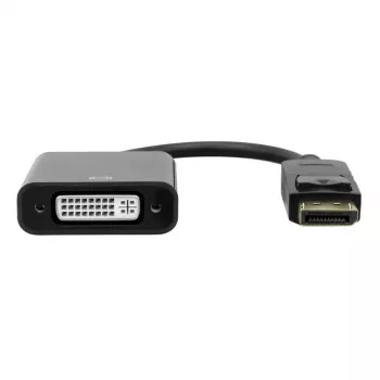 Adaptador DisplayPort para DVI Garbot 20 cm macho/fêmea preto, cabo de 20 cm, DisplayPort macho para DVI fêmea