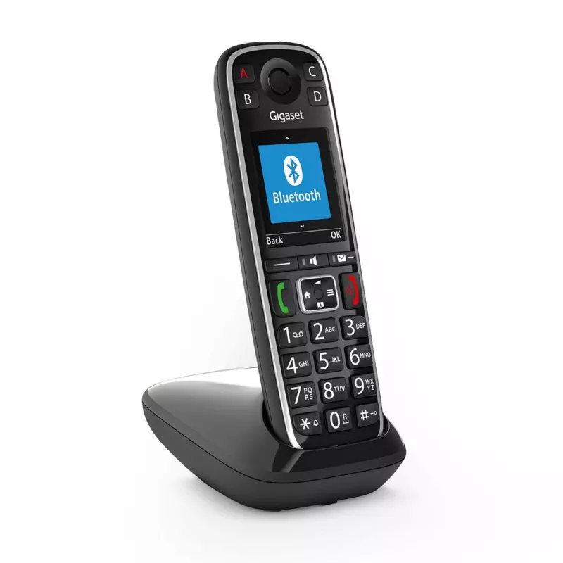 Telefone analógico/DECT Gigaset E720 com identificação de chamadas preto