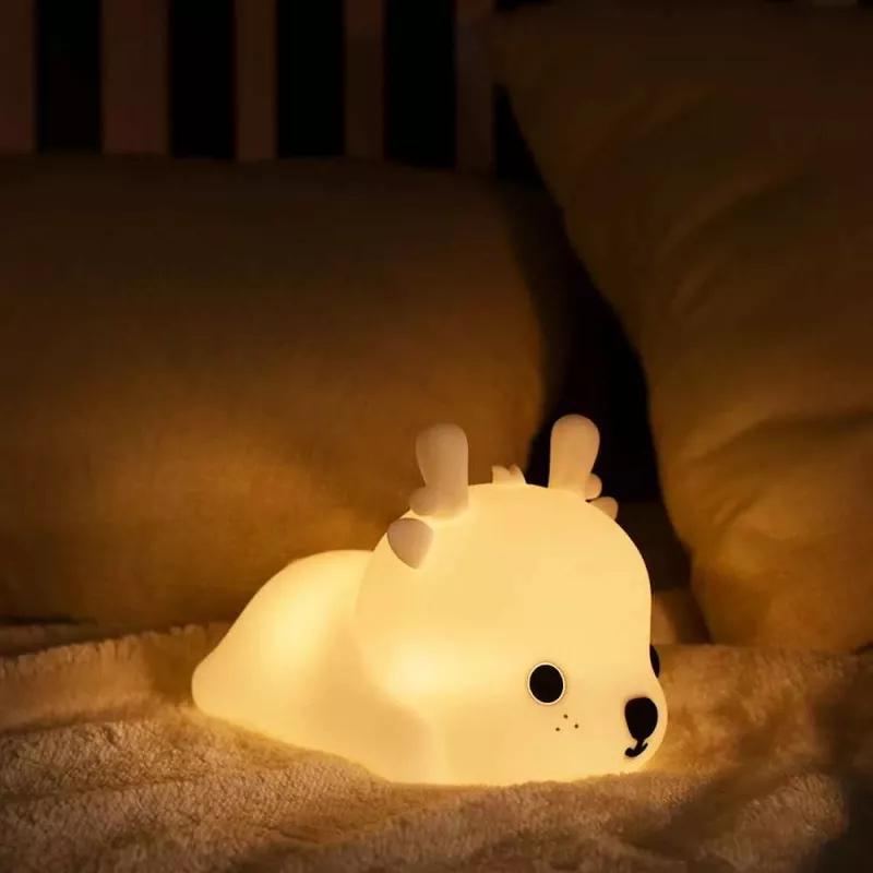 Luz noturna Tellur TLL441161 Baby Deer LED, brilho suave, candeeiro de mesa compacto