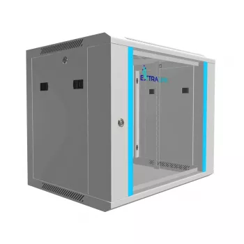 Rack de parede Extralink 9U 600x450 cinzento