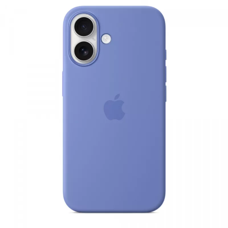 Capa de silicone para iPhone 16 com MagSafe - periwinkle
