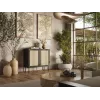 Cómoda JUTA 2D 100x39.5x90 preto + linóleo calabria