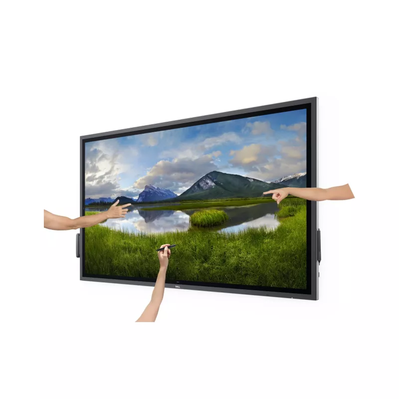 DELL P6524QT ecrã interativo plano 163,9 cm (64,5 polegadas) LCD 350 cd/m² 4K Ultra HD preto ecrã tátil