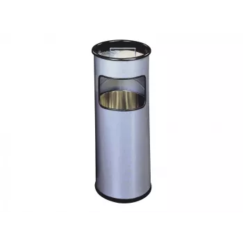 Balde do lixo/cinzeiro Durable - redondo - 17 L - metal