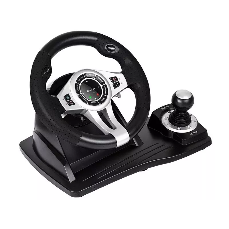 Tracer TRAJOY46524 Comando de jogos Preto Volante + Pedais PlayStation 4, Playstation 3