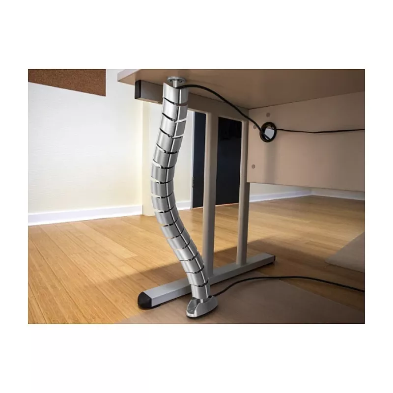 Calha para cabos DeLOCK 740x75 mm regulável em altura prateado