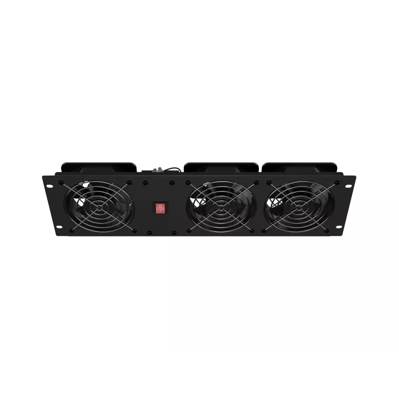 Painel de ventilação LANBERG AK-1506-B 19 polegadas com 3 ventoinhas 230V preto