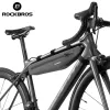 Rockbros AS-052 bolsa de quadro para bicicleta impermeável cinzenta