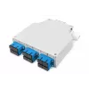 Caixa de parede em fibra ótica DIGITUS DN-963890, OS2, adaptador SC com pigtail de 2 m, aço, azul/cinzento