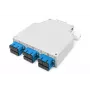 Caixa de parede em fibra ótica DIGITUS DN-963890, OS2, adaptador SC com pigtail de 2 m, aço, azul/cinzento