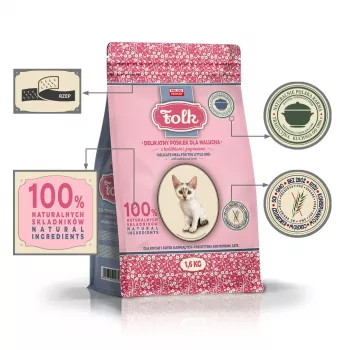 FOLK refeição suave para gatinhos com coelho e borrego - comida seca para gatos - 1,6 kg