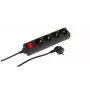 Cabo de extensão Microconnect MC-GRU00415BS 1,5 m 4 tomadas interior preto