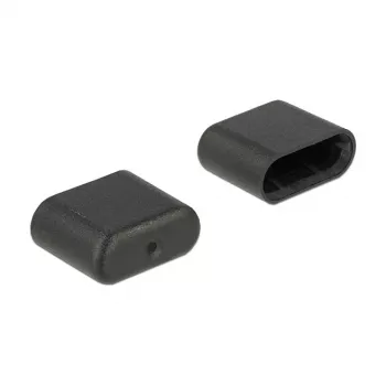 Tampa de proteção para conector fêmea DeLOCK 64008 USB Type-C preto
