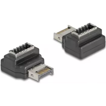 Adaptador de cabo DeLOCK 67237 USB Type-E preto