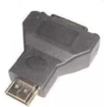 e+p HDMI 5 cabo adaptador DVI 24+1 pin preto