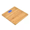 Jata HBAS1489 balança de casa de banho eletrónica, 180 kg, graduação de 100 g, plataforma de bambu prensado, ecrã LCD
