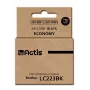 Tinteiro ACTIS KB-223BK compatível com Brother LC223BK, tinta pigmentada preta 16 ml, rendimento standard