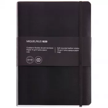 Jakob Maul GmbH LEATHER1839 caderno 152X210 quadriculado 5mm 100 fl. envio de mercadorias (A040590)