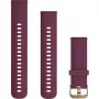 Garmin Quick Release 20 mm bracelete de substituição em silicone, roxo/dourado