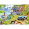 Puzzle Ravensburger Feel Well & Puzzle – Casa de verão no lago, 200 peças