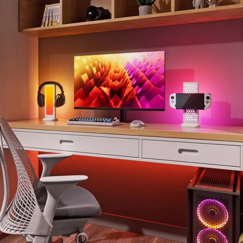 Nanoleaf Pegboard Desk Dock, Branco | 15 W | RGB