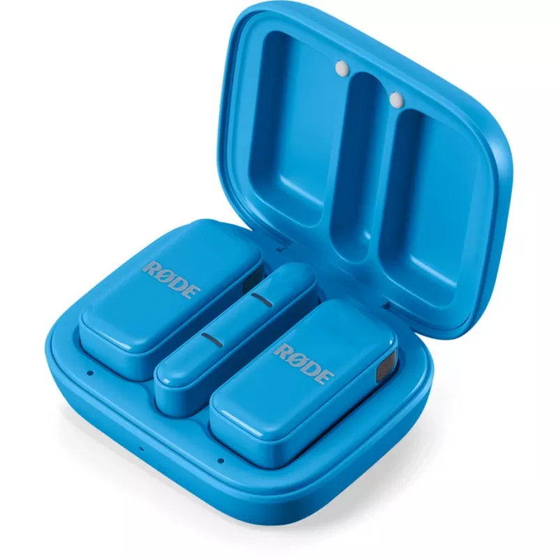 Microfone lavalier sem fios Rode Wireless Micro — azul (WIMICROCBLU)