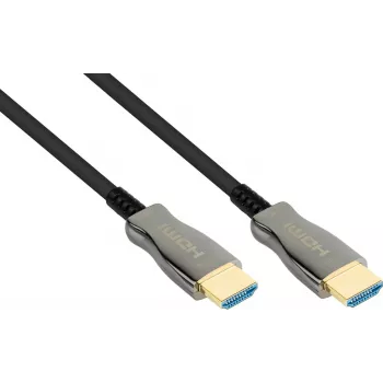 Cabo HDMI AOC Híbrido Ultra-High-Speed 2.1, 8K @60Hz / 4K @120Hz, 48 GBit/s, preto, 100m, PYTHON (AOC-H21100)