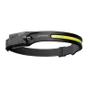 Lanterna Esperanza EOT067 preta, lanterna frontal LED