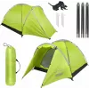 Tenda PROMIS NT80 — tenda de campismo para 3 pessoas com alpendre e rede mosquiteira, área de base 2x2 m