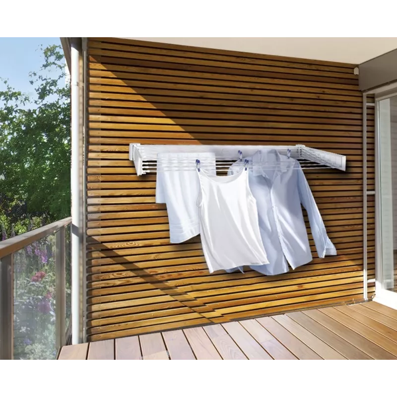 Prateleira de parede Leifheit Telegant 30 Protect branca, largura 720 mm, profundidade 370 mm, fio de 3 m