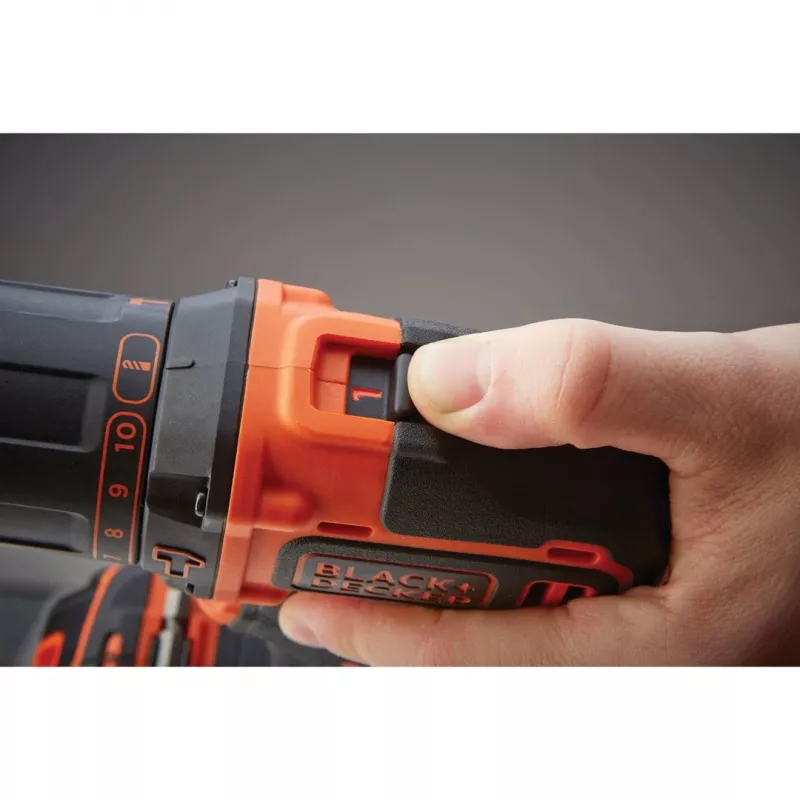 Black & Decker BDCHD18KB-QW Berbequim sem chave preto, laranja
