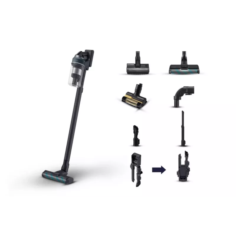 Aspirador vertical com bateria Samsung Jet 85 Complete, azul meia-noite (SPEC)