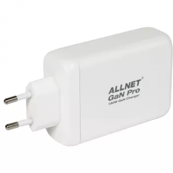 Fonte de alimentação ALLNET PSU-GaNPD-USB-1A3C-130W — 130 W, 1× USB-A, 3× USB-C