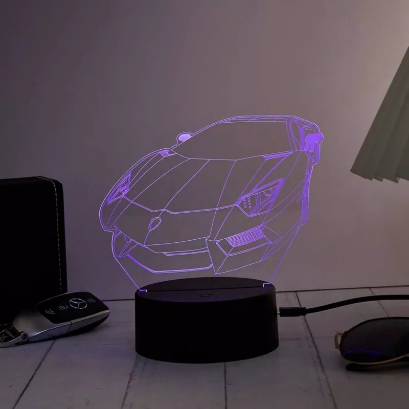 Decoração de luz LED RGB 3D para veículos MANTA SNL120RGB — lâmpada RGB para automóveis e motociclos