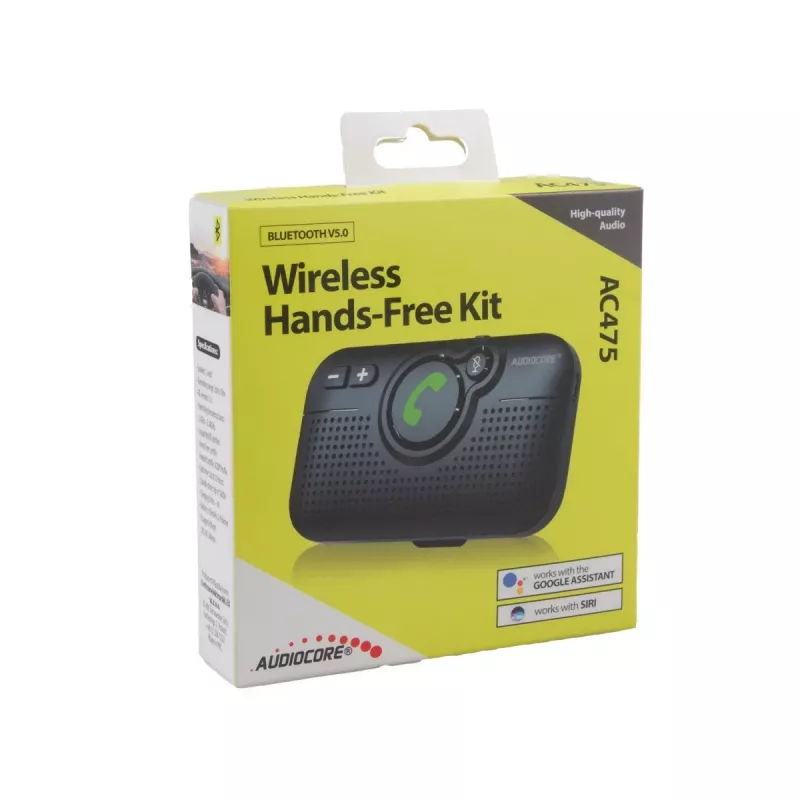 Headset Audiocore sistema mãos-livres para auto BT 5.0 A2DP arranque automático AC47