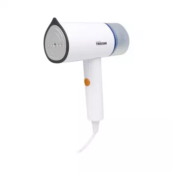 Vaporizador de mão Tristar ST-8960 – 1200 W, depósito de 0,11 L, 20 g/min de vapor, punho dobrável, branco