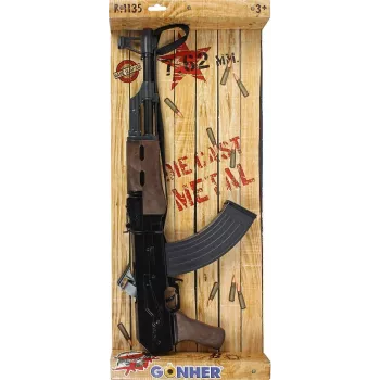 Espingarda Metal Commando Pulio Gonher – espingarda de dardos em metal de brinquedo, modelo 1551135/6
