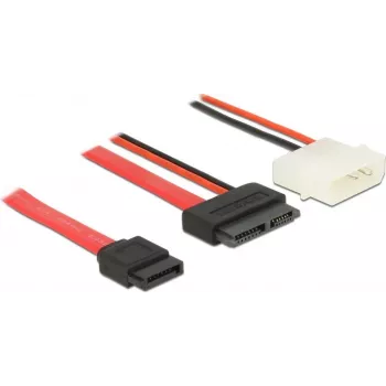 Cabo SATA DeLOCK 84790 0,5m SATA 13 pinos SATA 7 pinos + Molex
