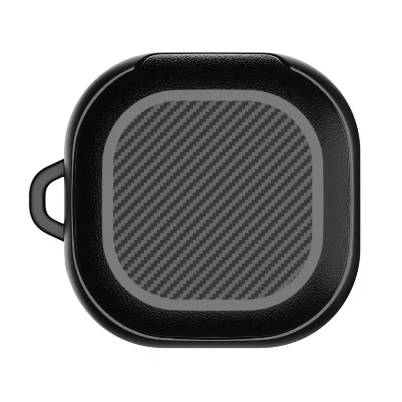 Tech-Protect Rough Carbon capa para o estojo de carregamento Samsung Galaxy Buds 2 Pro/2/Live/Pro, preta