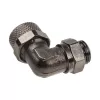Conector Alphacool 1/4 polegadas (13/10 mm) preto niquelado 62116
