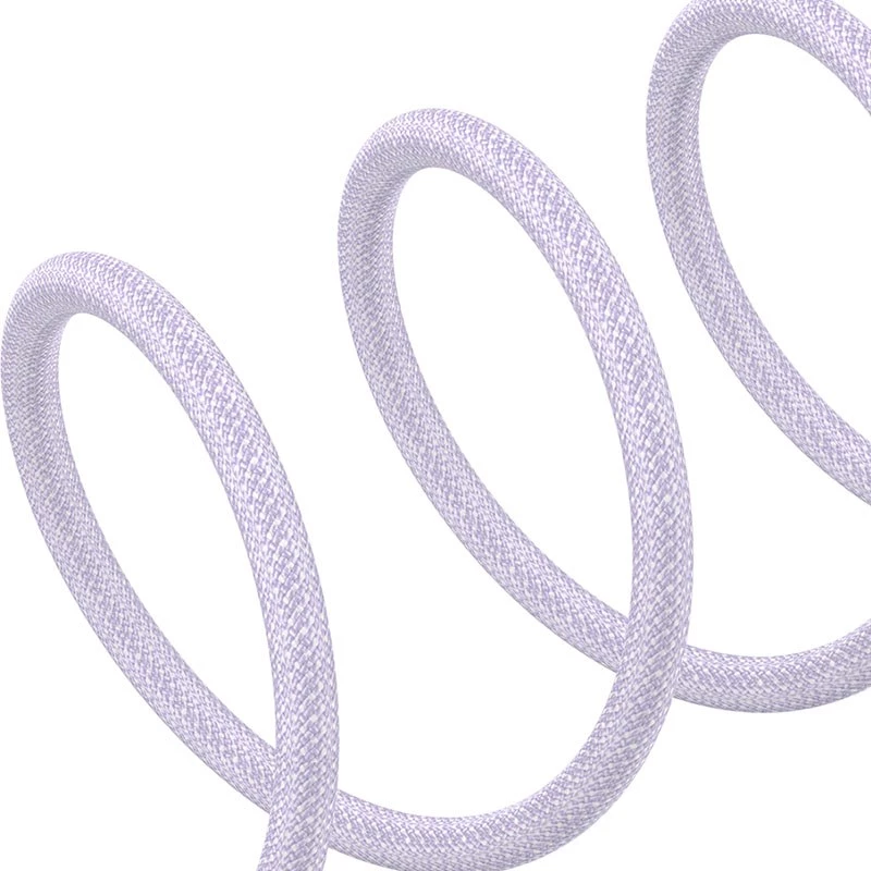 Cabo de carregamento rápido USB-C para Lightning Baseus Gem 1 m 20 W violeta, revestimento em nylon, Lightning de 7 pinos