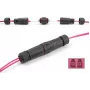 Conector de cabo de fibra ótica DeLOCK LC Duplex fêmea para LC Duplex fêmea OM4 à prova de água